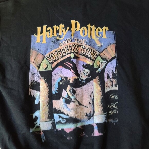 UO Harry Potter and the Sorcerers Stone Hoodie Sweatshirt Unisex Sz M Black NWOT - Picture 6 of 9